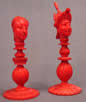 Macao Ivory Set - Red Queen and King