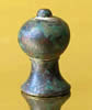 Bronze medieval chess piece