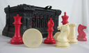 Jaques Club-Size Ivory Set from 1849/1850 - Large Carton Pierre Casket