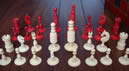 English Early 19th Century Bone Chess Set