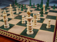 English Ivory Chess Set on Leuchars Board