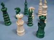 English Ivory Chess Set - Assorted Pieces