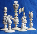 English Ornamental Ivory set