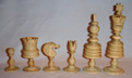 English Tall Carved Bone Set