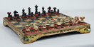 Austrian Coffeehouse Set and Board, 19th century