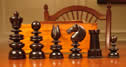 Jaques Signed Club-sized Weighted St. George Set - 1849/1850 - Black Pieces